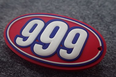 Patch karet PVC kustom 3D yang dapat dicuci