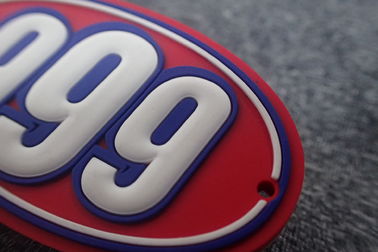 Patch karet PVC kustom 3D yang dapat dicuci