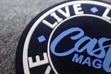 Sablon Pakaian Microfiber Rubber Logo Patch