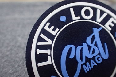 Sablon Pakaian Microfiber Rubber Logo Patch