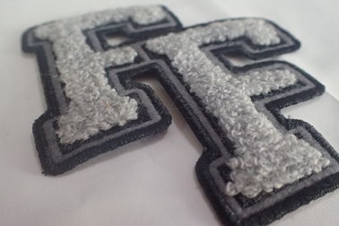 100% Menjahit Handuk Patch Bordir Kustom Chenille