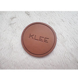 Custom LOGO Soft Debossed Foldable PU Patch Leather Label Untuk Clothing Handbags Jeans