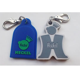 Silicone Dog Tag Keychain Hadiah Promosi yang Dipersonalisasi Logo Berutang Non-Beracun