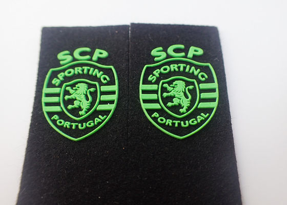 Patch Pakaian Kustom Karet Injeksi Dukungan Timbul