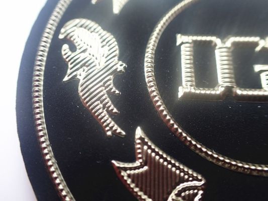 Patch TPU Frekuensi Tinggi Plating Perak Untuk Seragam