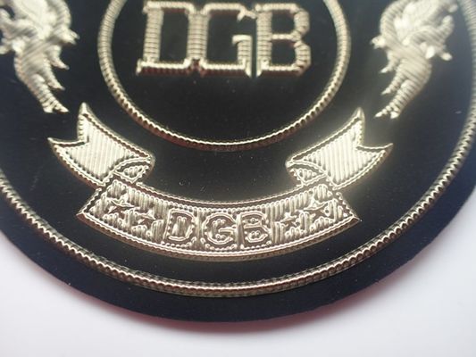Patch TPU Frekuensi Tinggi Plating Perak Untuk Seragam