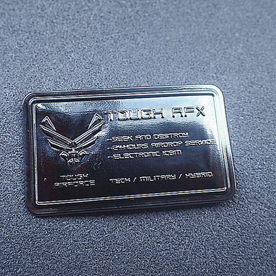 Patch Label Pakaian Cetak 3D TPU dengan Logo Nama Merek Timbul