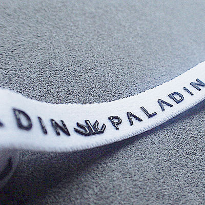1cm Lebar Polyester Lembut Tali Elastis Tali Logo Silikon Logo Untuk Pakaian