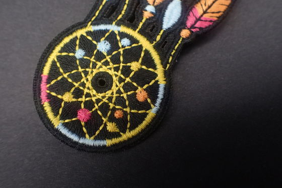 Besi Chenille Bordir Pada Backing Jahit Pada Kain Patch