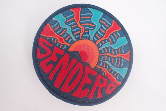 Heat Press Custom Badge Embroidery Iron On Patch Applique Untuk Pakaian