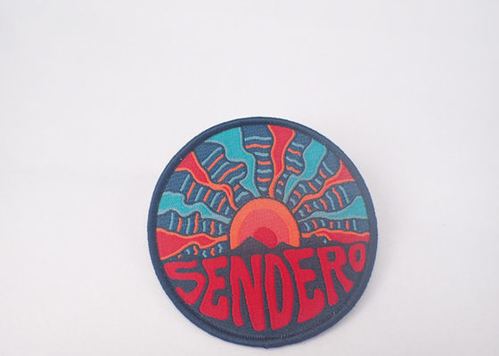 Heat Press Custom Badge Embroidery Iron On Patch Applique Untuk Pakaian