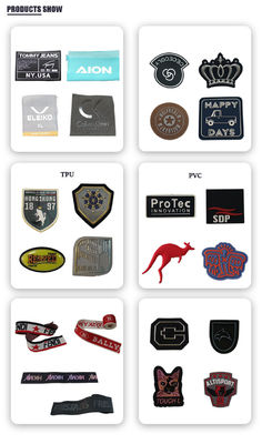 Personalisasi Logo 3D TPU Badge Label Cetak Kustom Untuk Pakaian