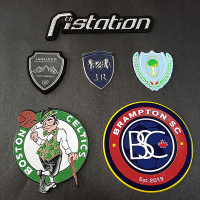 Pakaian Logo Patch Frekuensi Tinggi Timbul Lembut Lencana 3D Tpu Patch Untuk Pakaian