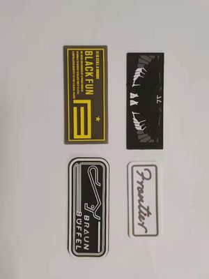 Desain Patch Logo 3D Lencana Patch Silikon Karet Motif Kustom Timbul Untuk Pakaian Jahit