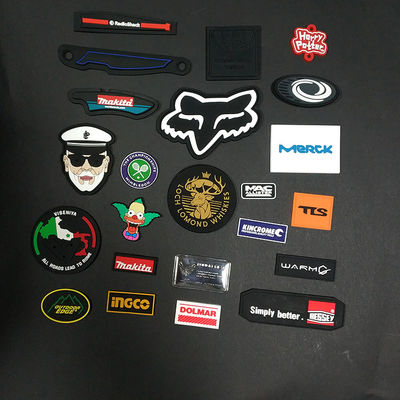 Tag Hangtag Sweatsuit Kustom Lencana Bendera Patch Pvc 3D Untuk Pakaian