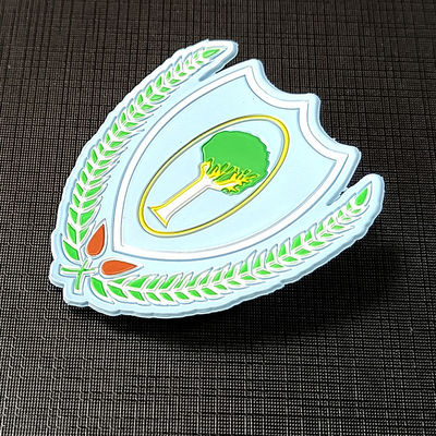 Pakaian Dicetak Label TPU Lencana Perpindahan Panas Patch 3D Menjahit Aksesoris
