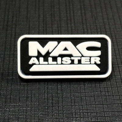 Pakaian Kustom Tenun Patch Logo Label Bertekstur Lencana Pvc 3D