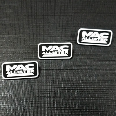 Pakaian Kustom Tenun Patch Logo Label Bertekstur Lencana Pvc 3D
