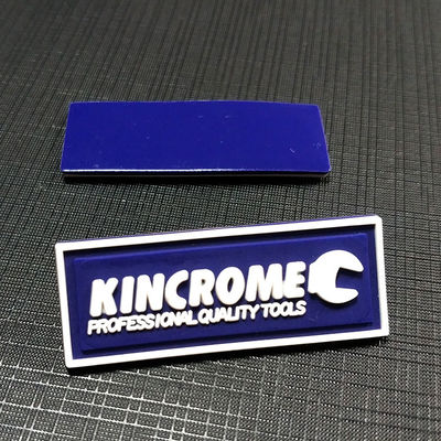 Label Pakaian PVC Lembut Timbul 3D, Patch Jahit, Desain Kaos Garmen