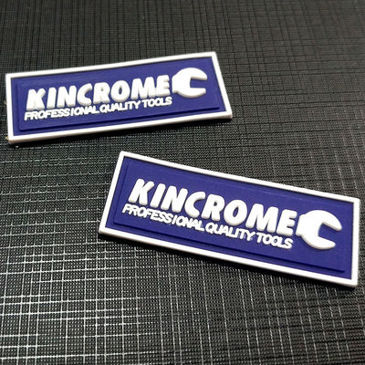 Label Pakaian PVC Lembut Timbul 3D, Patch Jahit, Desain Kaos Garmen
