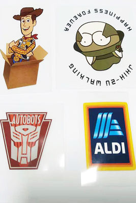 T Shirt Heat Transfer Printing Service Stiker Label Tanpa Label Logo Desain Kustom