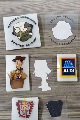 Kustom Karya Seni Perpindahan Panas Dicetak Stiker Stiker Kain
