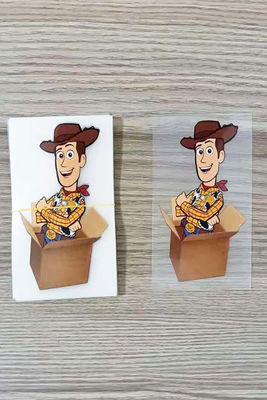 Kustom Karya Seni Perpindahan Panas Dicetak Stiker Stiker Kain