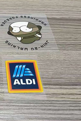 Iron On Size Tag Instruksi Pencucian Pakaian Katun Transfer Panas Label Leher Untuk Pakaian
