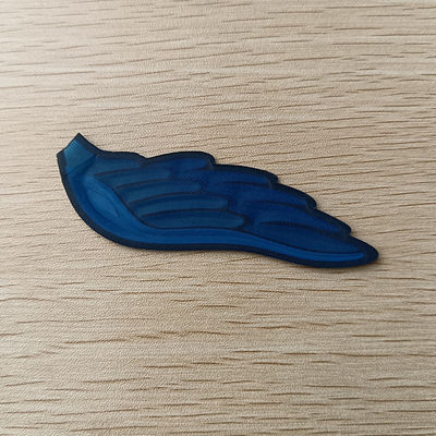 Setrika pada Lencana 3D Timbul Logo Nama Merek Patch TPU Lembut Untuk Pakaian