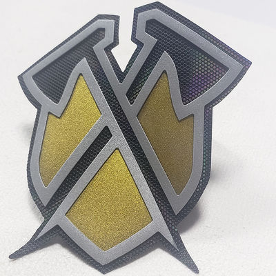 3d Mengangkat Efek Logo Merek Label Pakaian Perpindahan Panas Silikon Untuk T - Shirt