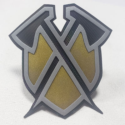 3d Mengangkat Efek Logo Merek Label Pakaian Perpindahan Panas Silikon Untuk T - Shirt