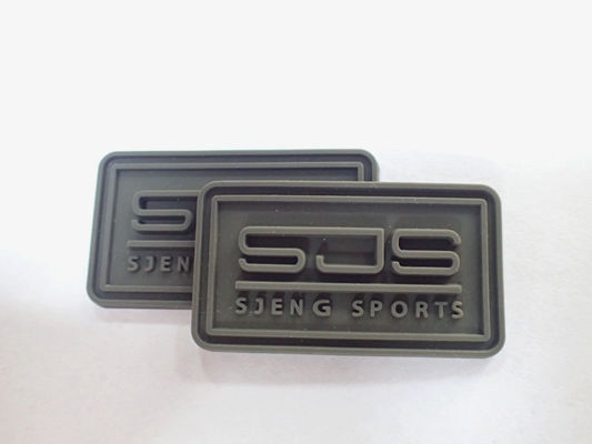 Aksesoris Garmen Pakaian Timbul Label Logo Karet Kustom PVC Patch