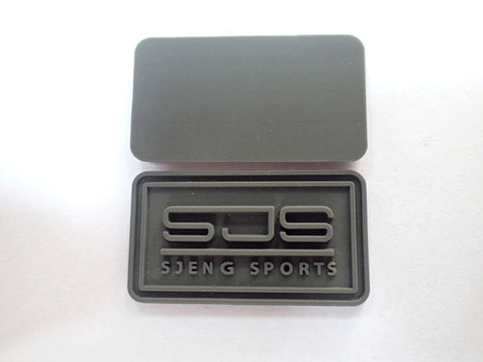 Aksesoris Garmen Pakaian Timbul Label Logo Karet Kustom PVC Patch