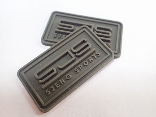 Aksesoris Garmen Pakaian Timbul Label Logo Karet Kustom PVC Patch