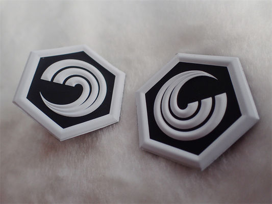 Lencana Label TPU Pakaian Dicetak Frekuensi Tinggi 3D Timbul Patch