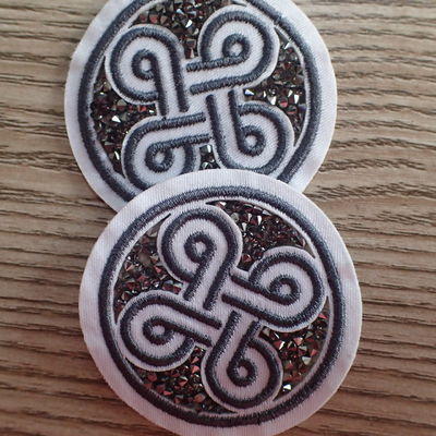 Patch Bordir Kustom Berlian Imitasi Dengan Desain Fashion