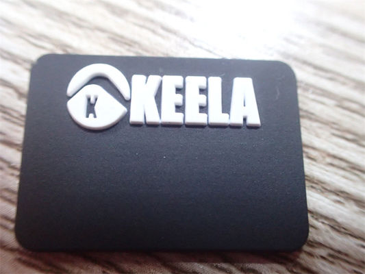 Kustom 3D Logo Karet PVC Patch Label Pakaian Untuk Pakaian Mirco Injection