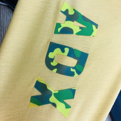 Kamuflase 3D Silicone Heat Transfer Label Dengan Logo Anda Sendiri