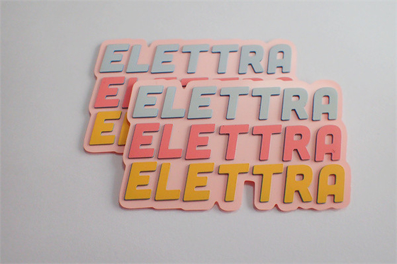 Label Sablon Sutra Kustom TPU PVC Dengan 3 Warna Pantone