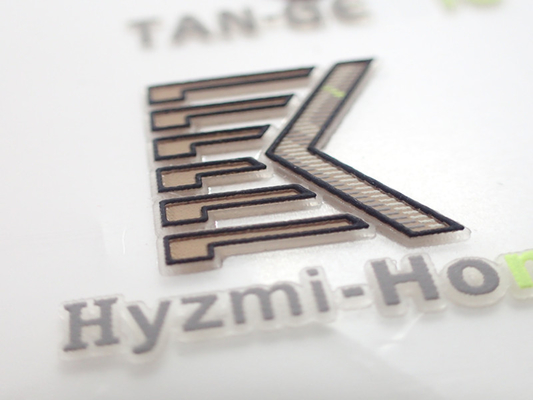 Pakaian 3D Silicone Heat Transfer Label Logo Kustom Untuk Tempat Berbeda