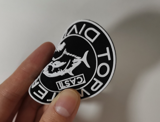 Label Pencetakan Perpindahan Panas Pakaian yang Disesuaikan Logo 3D Silikon