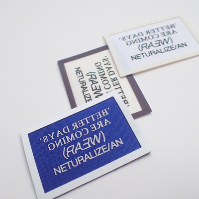 Label Cetak Layar Matt / Shiny Surface Dapat Dicuci Untuk Kain