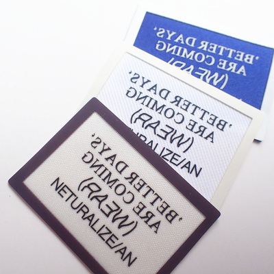 Label Cetak Layar Matt / Shiny Surface Dapat Dicuci Untuk Kain