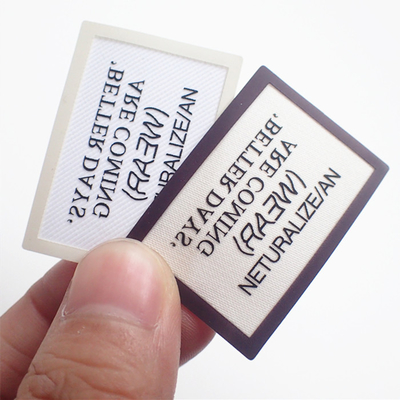 Label Cetak Layar Matt / Shiny Surface Dapat Dicuci Untuk Kain