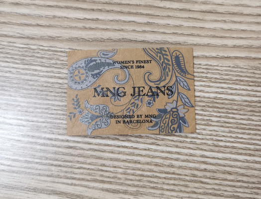 Menjahit Pakaian PU Kulit Patch Label Garment Logo Timbul