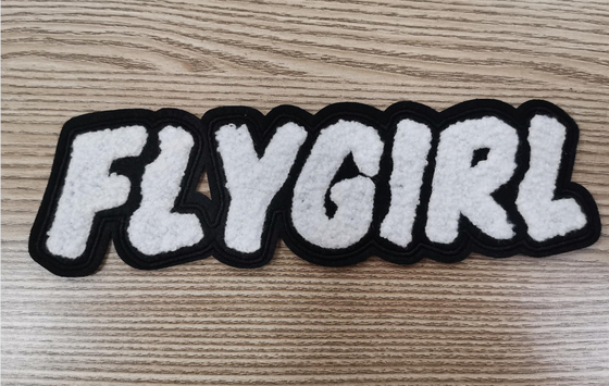 Label Transfer Panas Patch Bordir Handuk Desain Disesuaikan Untuk Pakaian