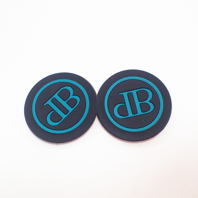 Logo PVC 3D Mengangkat Patch Logo Kustom Font Hijau Untuk Pakaian