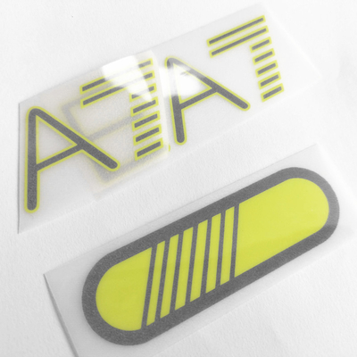 Label Perpindahan Panas 3D Cool Peel Untuk Pakaian Dengan Efek Reflektif