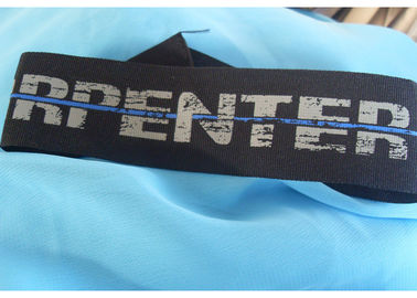 Label Tagless Tahan Lama Label Tagless, Label Fabric Custom Printed Untuk Pakaian / Topi