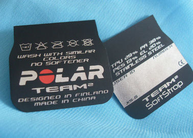 Label Printing Kain Pakaian Ramah Lingkungan Matt / Shinny Permukaan